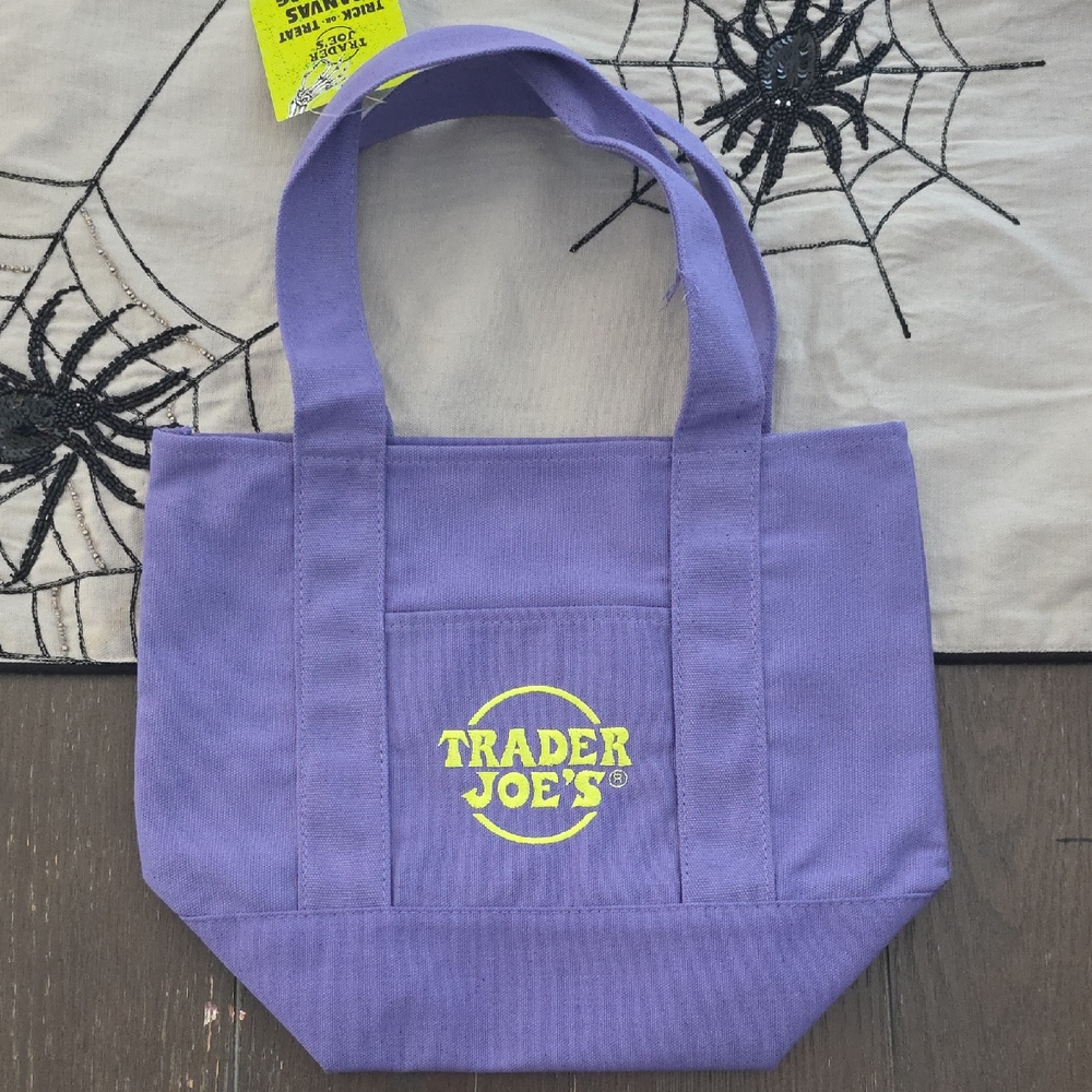 Trader Joe's Purple Tote Bag
